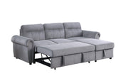 Ashton - Reversible Sleeper Sectional Sofa Chaise - R&R Furniture Gallery (Fountain Valley, CA)