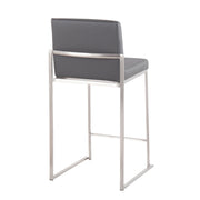 Lumi Source Fuji high back counter stool with contemporary design, featuring a functional style and modern seating for kitchen or bar area.