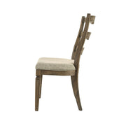 Parfield - Side Chair (Set of 2) - Fabric & Weathered Oak - R&R Furniture Gallery (Fountain Valley, CA)
