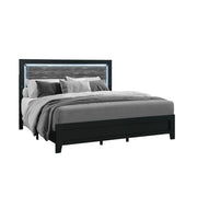 Carlos - 5 Pieces Queen Bedroom Set, Modern Design - Black - R&R Furniture Gallery (Fountain Valley, CA)