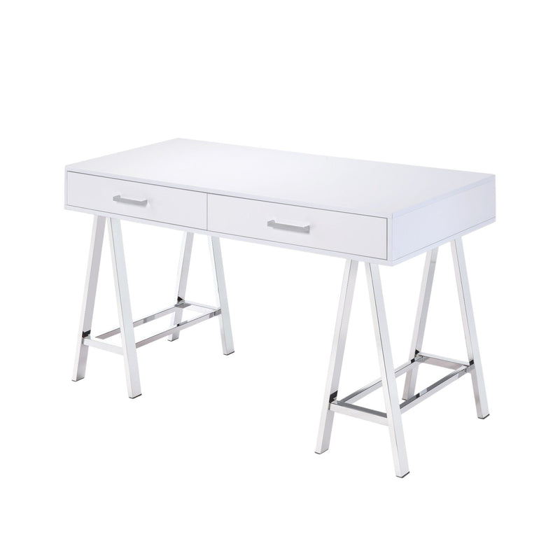 Coleen - High Gloss Writing Desk With USB
