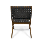 Solidago - Outdoor And Strapping Belt Folding Chairs, (Set of 2) - Black / Brown - R&R Furniture Gallery (Fountain Valley, CA)
