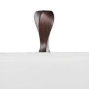 Pair of Lumi Source Curvo contemporary polyresin table lamps with sleek, modern design and curved bases in a set of two.