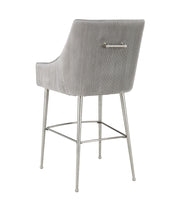 Beatrix - Pleated Velvet Stool - R&R Furniture Gallery (Fountain Valley, CA)