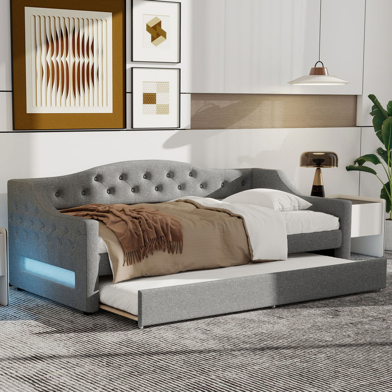 Daybed With LED Belt - R&R Furniture Gallery (Fountain Valley, CA)