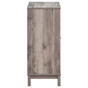 Wine Cabinet With 2 Doors - Gray