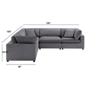 Cassandra - Modular 5 Piece Sectional - R&R Furniture Gallery (Fountain Valley, CA)