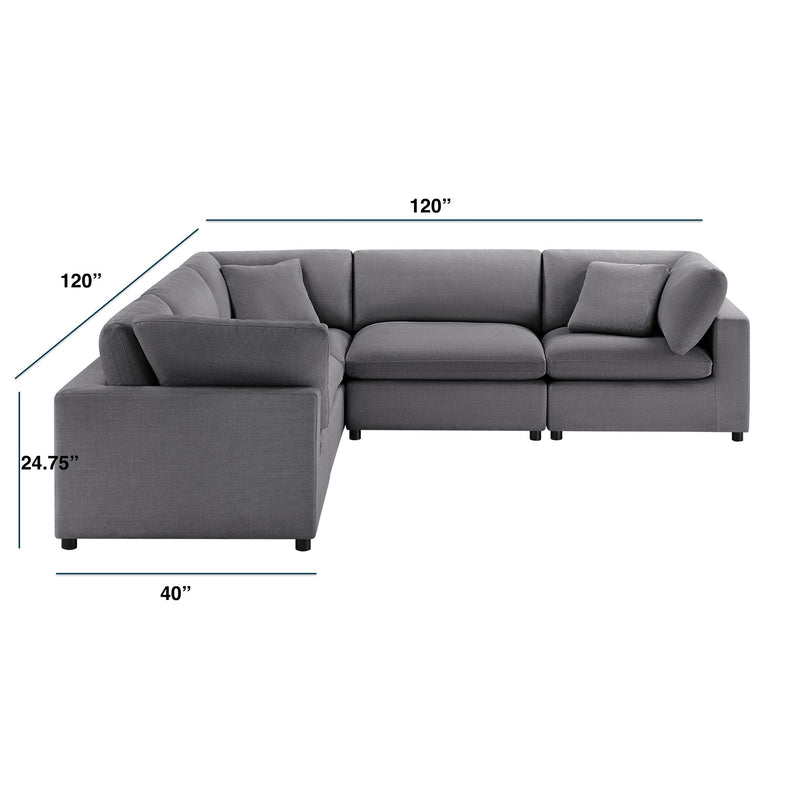 Cassandra - Modular 5 Piece Sectional - R&R Furniture Gallery (Fountain Valley, CA)