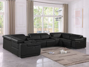 9762 - 8-Piece U Shaped Sectional Sofa With 4 Power Recliner - R&R Furniture Gallery (Fountain Valley, CA)