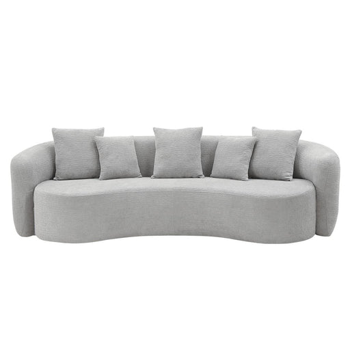 Barasa - Oversize Sofa With 5 Pillows - Gray - R&R Furniture Gallery (Fountain Valley, CA)