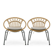 Banya - Chair (Set of 2) - Light Brown - R&R Furniture Gallery (Fountain Valley, CA)