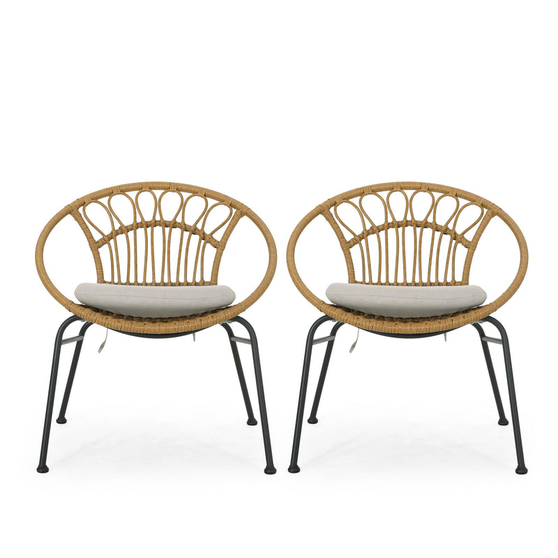 Banya - Chair (Set of 2) - Light Brown - R&R Furniture Gallery (Fountain Valley, CA)