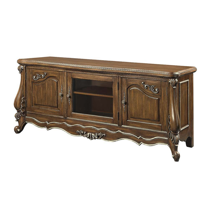 Latisha - TV Stand - Antique Oak - R&R Furniture Gallery (Fountain Valley, CA)