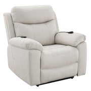 Chriki - Power Recliner With Lift & Heating & Massage - Beige Fabric - R&R Furniture Gallery (Fountain Valley, CA)