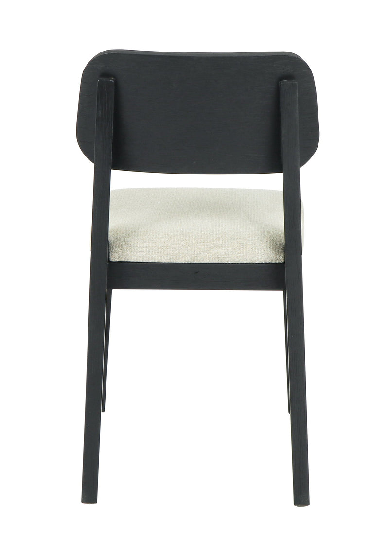 Deaven - Upholstered Dining Chair (Set of 2) - Black - R&R Furniture Gallery (Fountain Valley, CA)