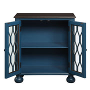 Lassie - Console Cabinet - Antique Blue - R&R Furniture Gallery (Fountain Valley, CA)
