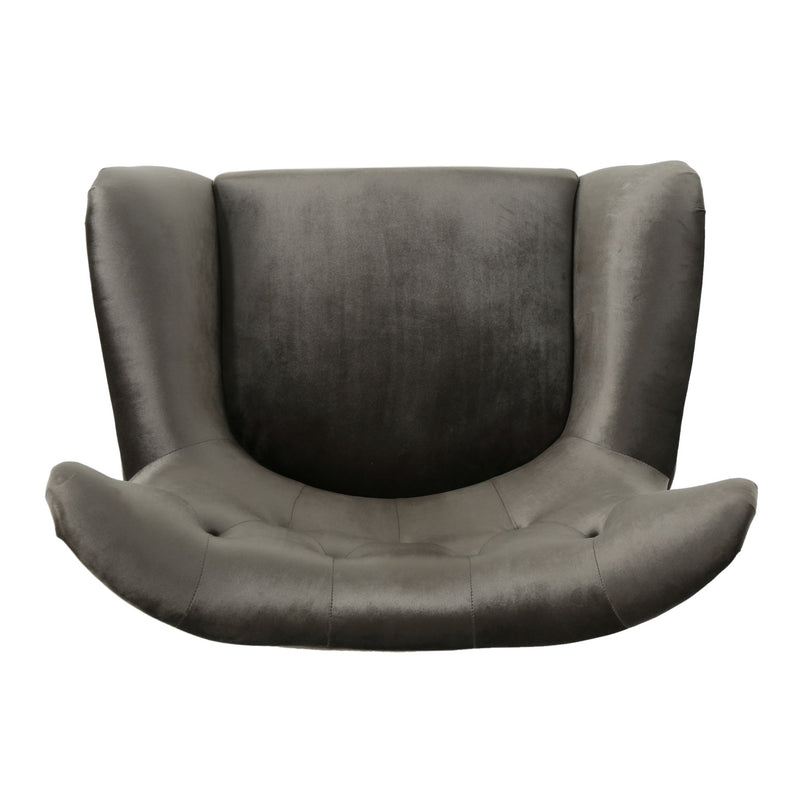 Alyssa - Mid Century Upholstered Arm Chair With Wingback Design