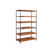 Oaken - Bookshelf - Honey Oak & Black - R&R Furniture Gallery (Fountain Valley, CA)