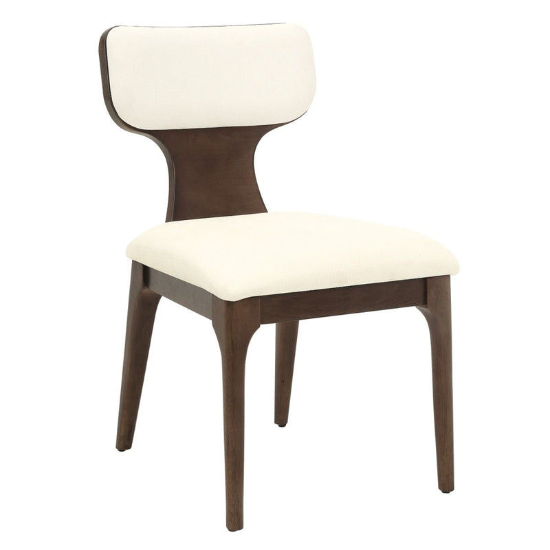 Koen - Side Chair (Set of 2) - Beige / Brown Oak - R&R Furniture Gallery (Fountain Valley, CA)