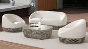 Willow - Oval Woven Patio Coffee Table, Wicker Frame - R&R Furniture Gallery (Fountain Valley, CA)