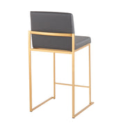 Lumi Source Fuji contemporary high back stylish counter stool with sleek design and comfortable seating, part of stool sets collection.