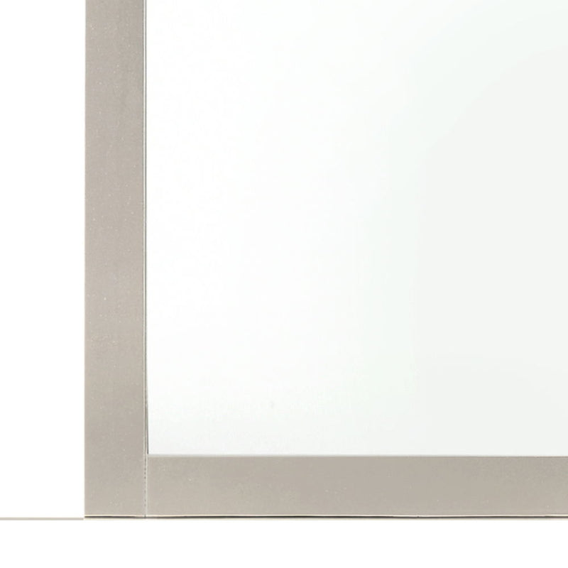 Elegant modern farmhouse wall mirror by Glory Furniture with a stylish frame, perfect for contemporary and rustic decor.