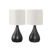 Lighting, Table Lamp, Contemporary (Set of 2) - Black - R&R Furniture Gallery (Fountain Valley, CA)