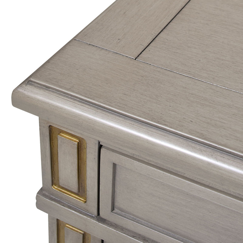 Dauphin - TV Stand Storage Display Console Table - Gray Cashmere - R&R Furniture Gallery (Fountain Valley, CA)