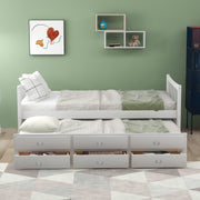 Twin Size Daybed With Trundle And Drawers - R&R Furniture Gallery (Fountain Valley, CA)