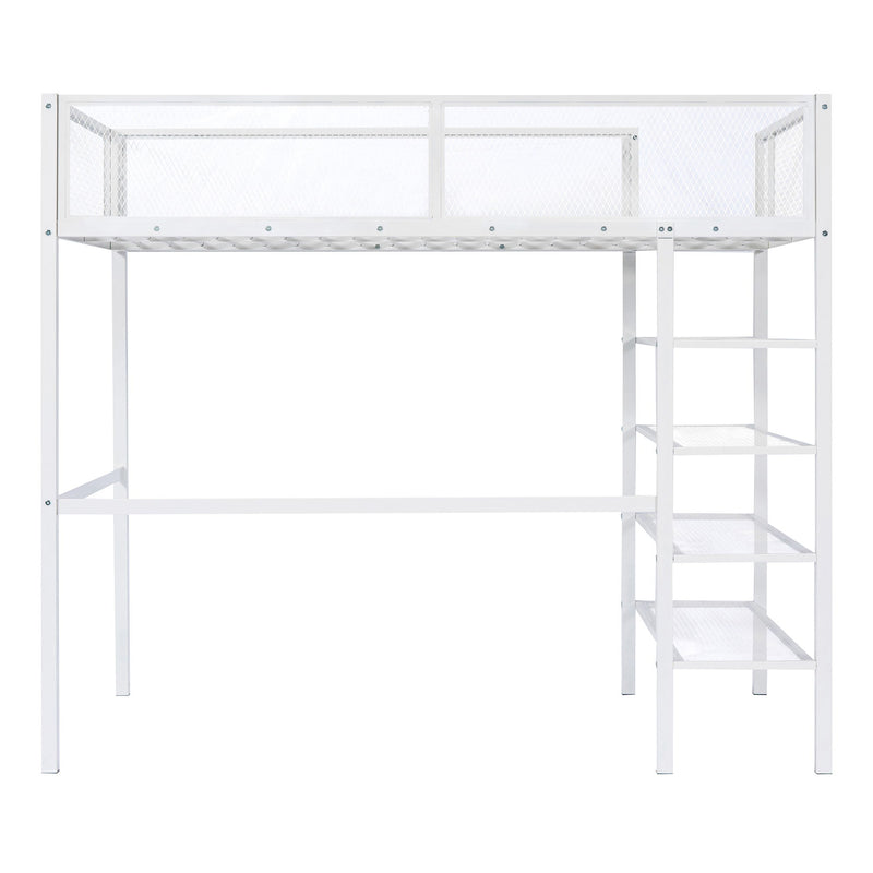 Loft Bed With 4 Tier Shelves And Storage - R&R Furniture Gallery (Fountain Valley, CA)