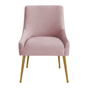 Beatrix - Velvet Side Chair - Pleated Mauve - R&R Furniture Gallery (Fountain Valley, CA)