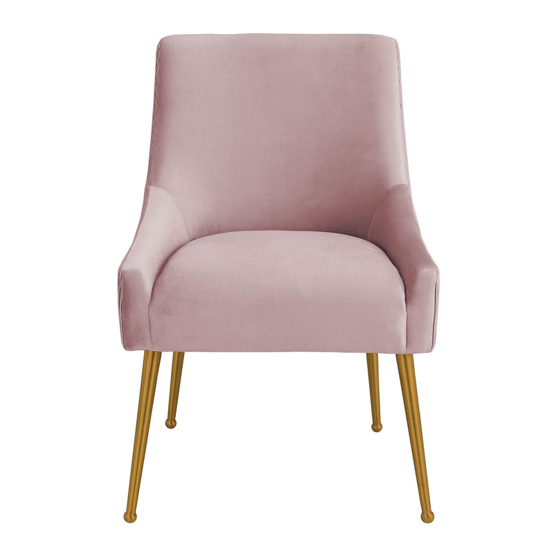 Beatrix - Velvet Side Chair - Pleated Mauve - R&R Furniture Gallery (Fountain Valley, CA)