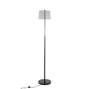 Lumi Source March contemporary floor lamp with sleek design and adjustable arm, standing on a modern floor in a stylish room.