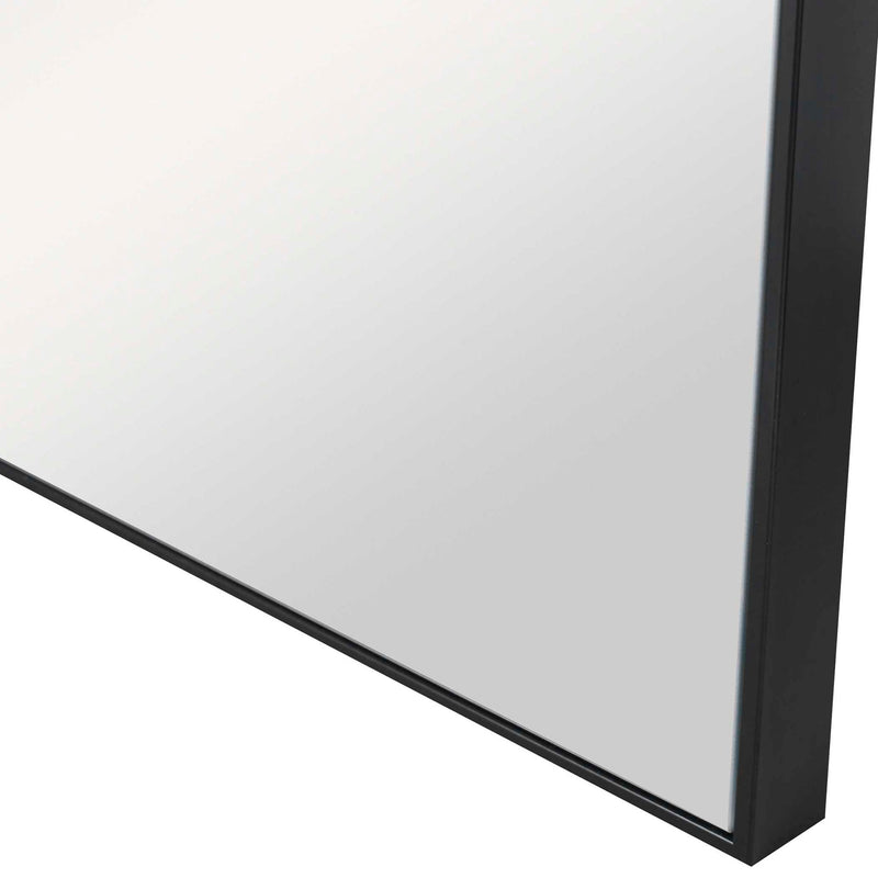 Uttermost Alexo square wall mirror with a sleek modern frame, hanging on a wall for stylish home decor.