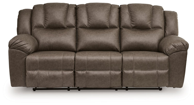Lowilla - Reclining Sofa - Driftwood - R&R Furniture Gallery (Fountain Valley, CA)
