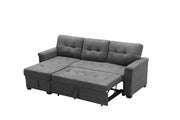 Ashlyn - Reversible Sleeper Sectional Sofa With Storage Chaise, USB Charging Ports And Pocket - R&R Furniture Gallery (Fountain Valley, CA)