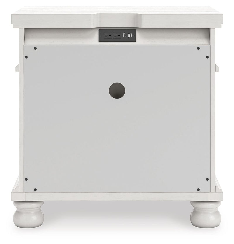 Rowlenstown - Three Drawer Night Stand - R&R Furniture Gallery (Fountain Valley, CA)