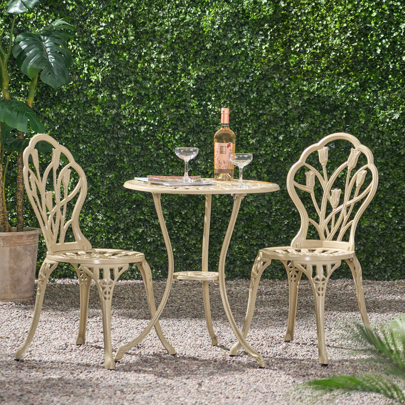 Nassau - Cast 3 Piece Bistro Set - R&R Furniture Gallery (Fountain Valley, CA)
