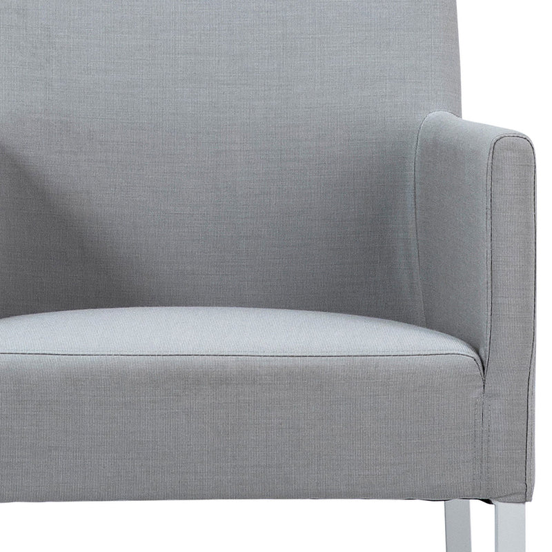Norman - Outdoor Dining Chair - Gray And White
