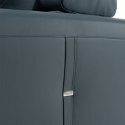 Dalton - Modern Italian Blue Leather Sectional Sofa + Recliners — view 5