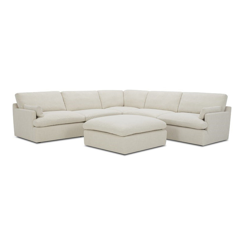 Danica - Modern Beige Sectional Sofa — view 3