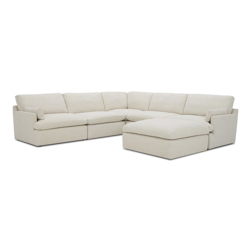 Danica - Modern Beige Sectional Sofa — view 4