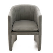 Danube Modern Grey Fabric Dining Chair — view 2
