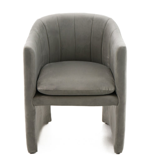 Danube Modern Grey Fabric Dining Chair — view 2