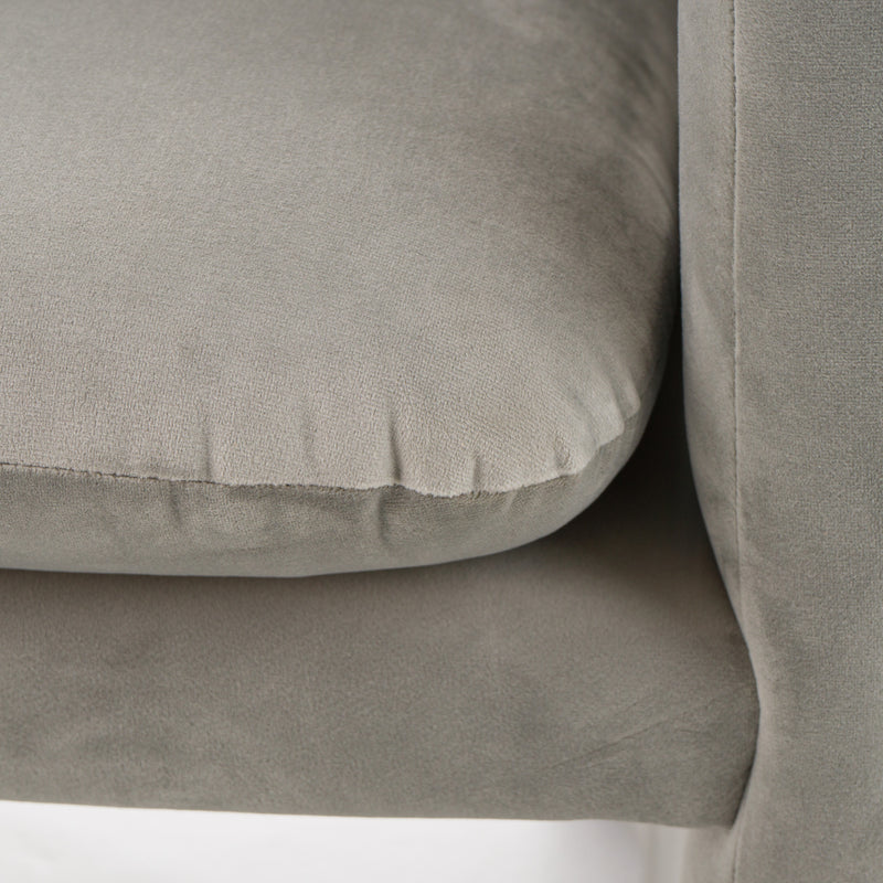 Danube Modern Grey Fabric Dining Chair — view 4