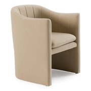 Danube - Modern Beige Fabric Dining Chair — view 2