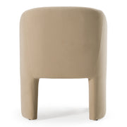 Danube - Modern Beige Fabric Dining Chair — view 4
