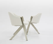 Darcy Modern White Leatherette Dining Chair (Set of 2) — view 5