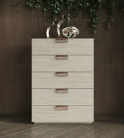 Lago - Modern Faux Travertine Chest — view 5