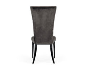 Darley - Transitional Grey Velvet Dining Chair Set of 2 — view 4